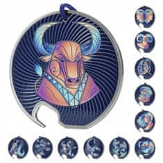 KADAX Odpirač za steklenice z zodiakalnim dizajnom Bik, trpežen, za kovinske pokrovčke, odlično darilo