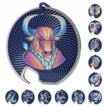 KADAX Odpirač za steklenice z zodiakalnim dizajnom Bik, trpežen, za kovinske pokrovčke, odlično darilo
