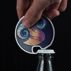 KADAX Kovinski odpirač za steklenice piva z zodiakom Oven, trpežen in eleganten