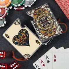 KADAX Odpirač za steklenice s kovinskim desnom, vintage dizajn, poker darilna kartica
