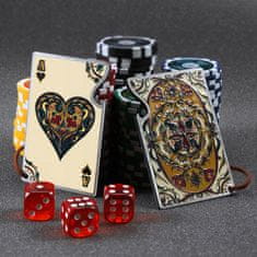 KADAX Odpirač za steklenice s kovinskim desnom, vintage dizajn, poker darilna kartica