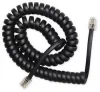 Kabel za slušalke Gembird, zvit, RJ10 (4P4C), 2 m, črn