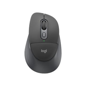 Logitech Signature Comfort Plus M850 L brezžična miška, za desničarje, Bluetooth, optični senzor, grafitna (910-007715)