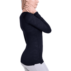 TCA Ženska termo kompresijska majica za šport, črna, velikost M, 4-way stretch, D.R.Y. odvajanje vlage, notranja brushed plast, base layer za tek in pohodništvo