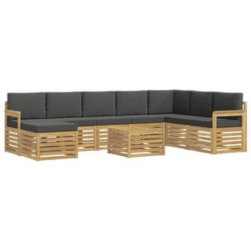 Vidaxl Sedežne garniture Masiven les akacije