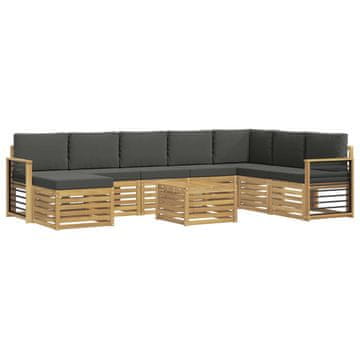 Vidaxl Sedežne garniture Masiven les akacije