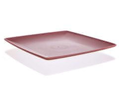 Banquet Pladenj 23,5x23,5x2cm, plastika, temno rožnata. CULINARIA