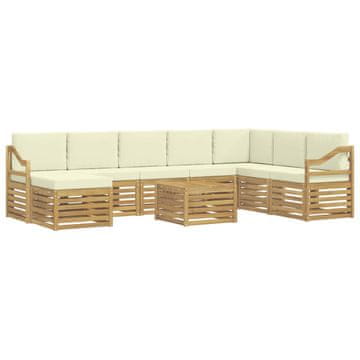 Vidaxl Sedežne garniture Masiven les akacije