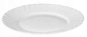 KADAX Krožnik za večerjo 25 cm, bel, kvadratni, raven