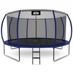 Aga SPORT EXCLUSIVE Trampolin 430 cm Temno modra + zaščitna mreža + lestev