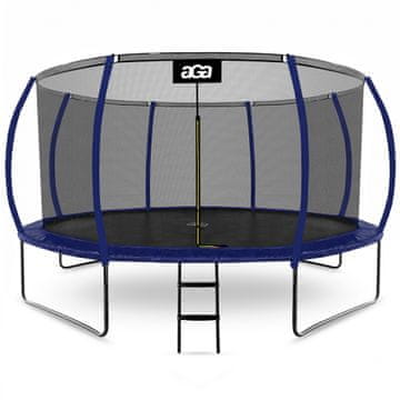 Aga SPORT EXCLUSIVE Trampolin 430 cm Temno modra + zaščitna mreža + lestev