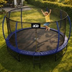 Aga SPORT EXCLUSIVE Trampolin 430 cm Temno modra + zaščitna mreža + lestev