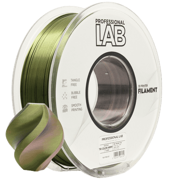 Professional Lab Tribarvna vojska 1,75 mm 1 kg Prof. Lab Silk PLA filament