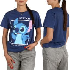 Disney DISNEY Stitch Ženska bombažna majica, majica s kratkimi rokavi, 100% bombaž OEKO-TEX S