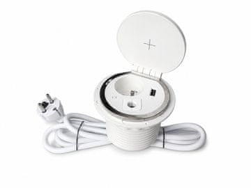 IN Vgradna letev IN 553009, vtičnica, Qi polnjenje, USB