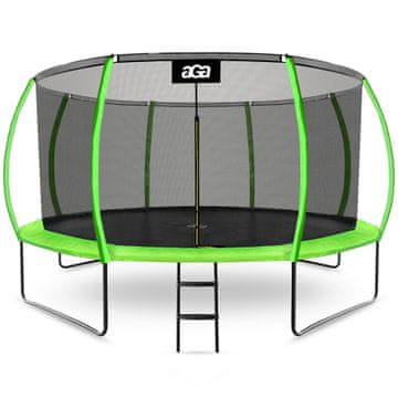 Aga SPORT EXCLUSIVE Trampolin 430 cm Svetlo zelena + zaščitna mreža + lestev
