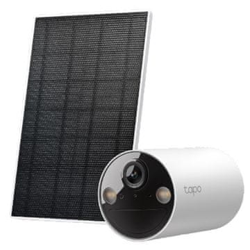 TP-Link Tapo C410 KIT 3MP 2K WiFi zunanja brezžična baterijska solarni panel bela nadzorna kamera