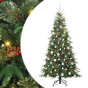 Vidaxl Umetno Zložljivo Božično Drevo Zelena 180 cm PE in PVC