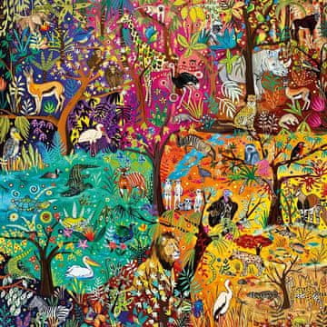 MAGNOLIA Puzzle Mavrični safari 1023 kosov