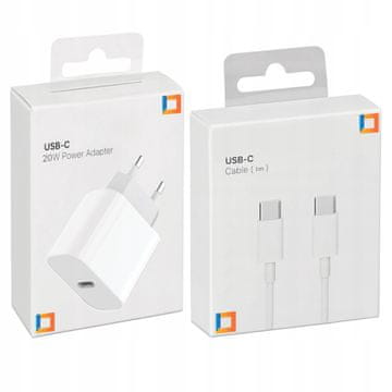 CO2 HITR POLNILEC CUBE USB-C 20W USB TIPA C + KABEL ZA IPHONE 15 16 PRO 1M