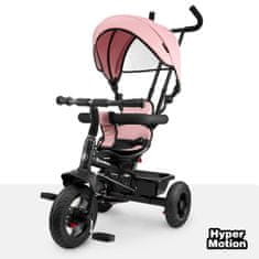 HyperMotion Otroški tricikel z vrtljivim sedežem in tremi kolesi - nosilnost 20 kg, ročaj 95–101 cm nastavljiv, brez zračnic, od 1 do 4 let