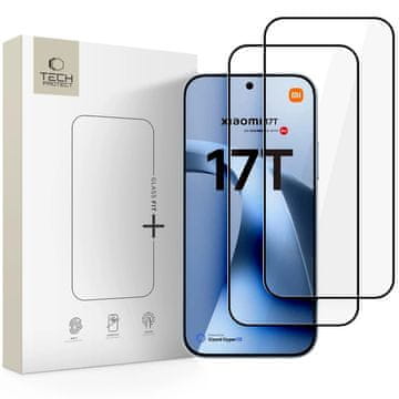 Tech-protect Glass Fit 2x zaščitno steklo za Xiaomi 17T, črno
