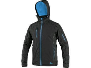 CXS Moška softshell jakna DURHAM, črno-modra