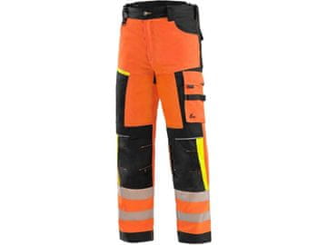 CXS Hlače CXS BENSON visoko vidne, moške, oranžno-črne