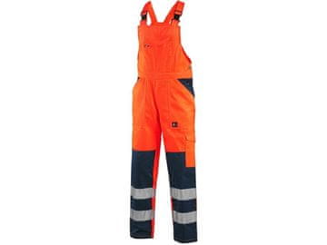CXS Farmer hlače CXS NORWICH, visoka vidljivost, moške, oranžno-modre