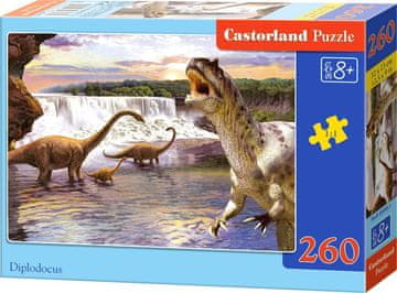 Castorland Puzzle Dinozavri - Diplodoki 260 kosov
