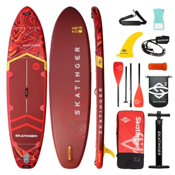 shumee Deska SUP DRSLARKA Prana Magma rdeča 350x89x15 cm (11'6'') joga
