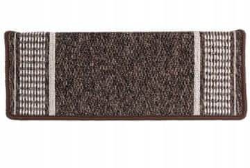 Multi Decor Samolepilna protizdrsna zaščitna prevleka za stopnice, rjava, 28x67cm, 1 kos.