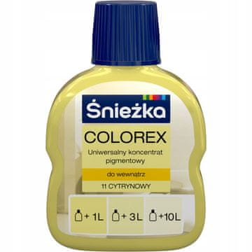 Śnieżka Śnieżka Colorex barvni pigment za barve Lemon mat 100ml