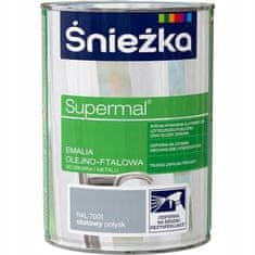 Śnieżka Snežka Supermal oljno-ftalni emajl les kovina jeklo sijaj 0,8 l