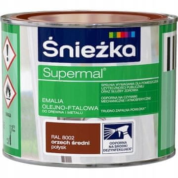 Śnieżka Śnieżka Supermal oljno-ftalni emajl oreh srednji sijaj 0,2L