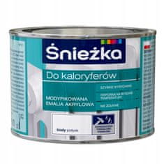 Śnieżka Śnieżka akrilni emajl za kovinske radiatorje, beli sijaj, 0,4L