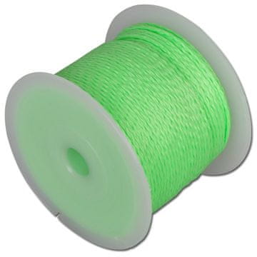 Overmann Zidarska vrvica, PP fluorescentna vrvica 2,0 mm 100 m zelena OVERMANN