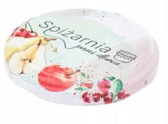 Altom Komplet 10 pastelnih pokrovčkov za kozarce, premera 66, za domače marmelade