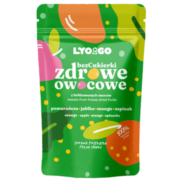 shumee ZDRAVI SADNI BOMBONI BREZ SLADKORJA - ZELENI - 20 G