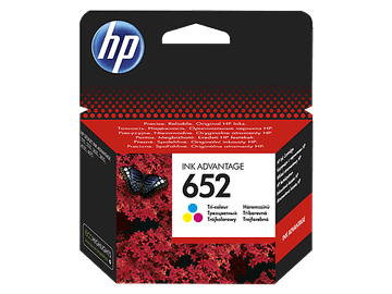 Hewlett Packard Tribarvna kartuša s črnilom HP 652 (F6V24AE), CMY