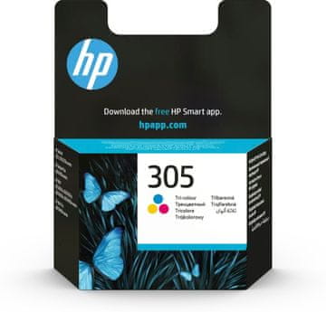 Hewlett Packard Tribarvna kartuša s črnilom HP 305 (3YM60AE), CMY