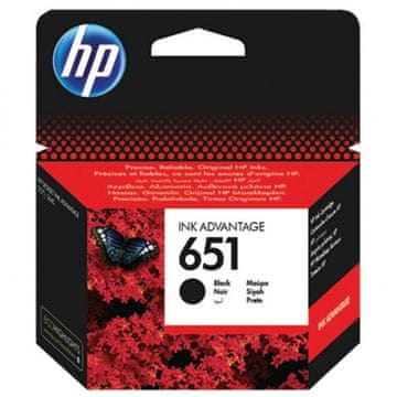 Hewlett Packard Kartuša s črnilom HP 651 (C2P10AE), črna