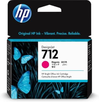 Hewlett Packard Kartuša s črnilom HP 712 (3ED68A), magenta