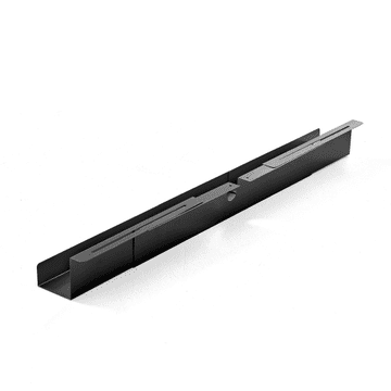 shumee Pladenj za upravljanje kablov, nastavljiv 920-1500x120x115mm, črne barve