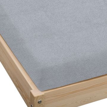 shumee Frotirni nastavljivi list 180x200 siv DEBELO