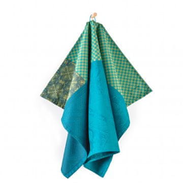shumee Kuhinjska brisača Tosca 50x70 Zwoltex GOAT turkizno zelena