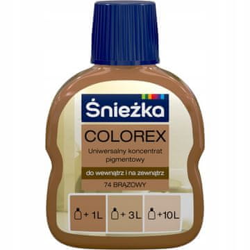 Śnieżka Śnieżka Colorex barvni pigment Brown mat 100 ml