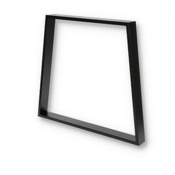 shumee TRAPEZoidna noga 80x71 cm ČRNA