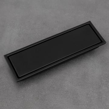 shumee Linearni odtok 110x300 mm črne barve FOX