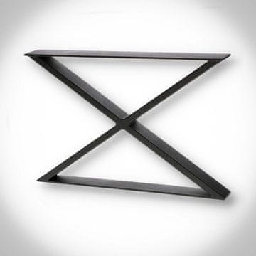 shumee Noga tipa X 60x40 cm ČRNA